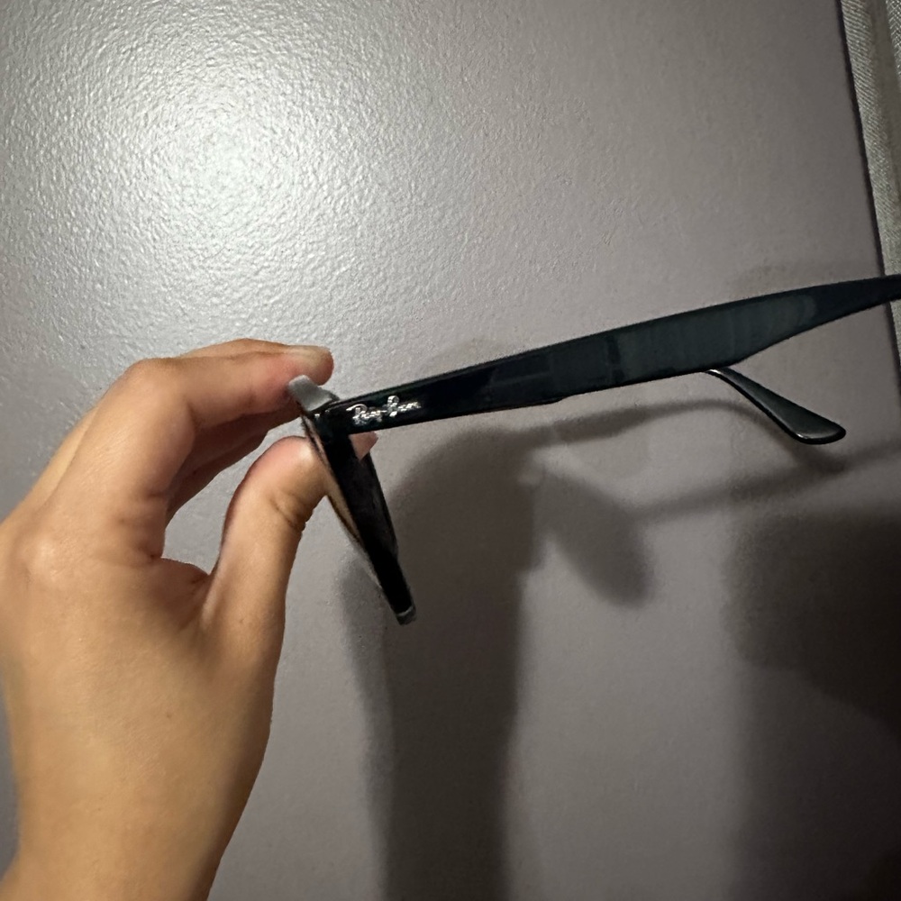 Ray-Ban Black Round Double Bridge Sunglasses - Picture 6 of 8